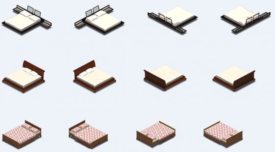 Кровати для аналога игры Sims
